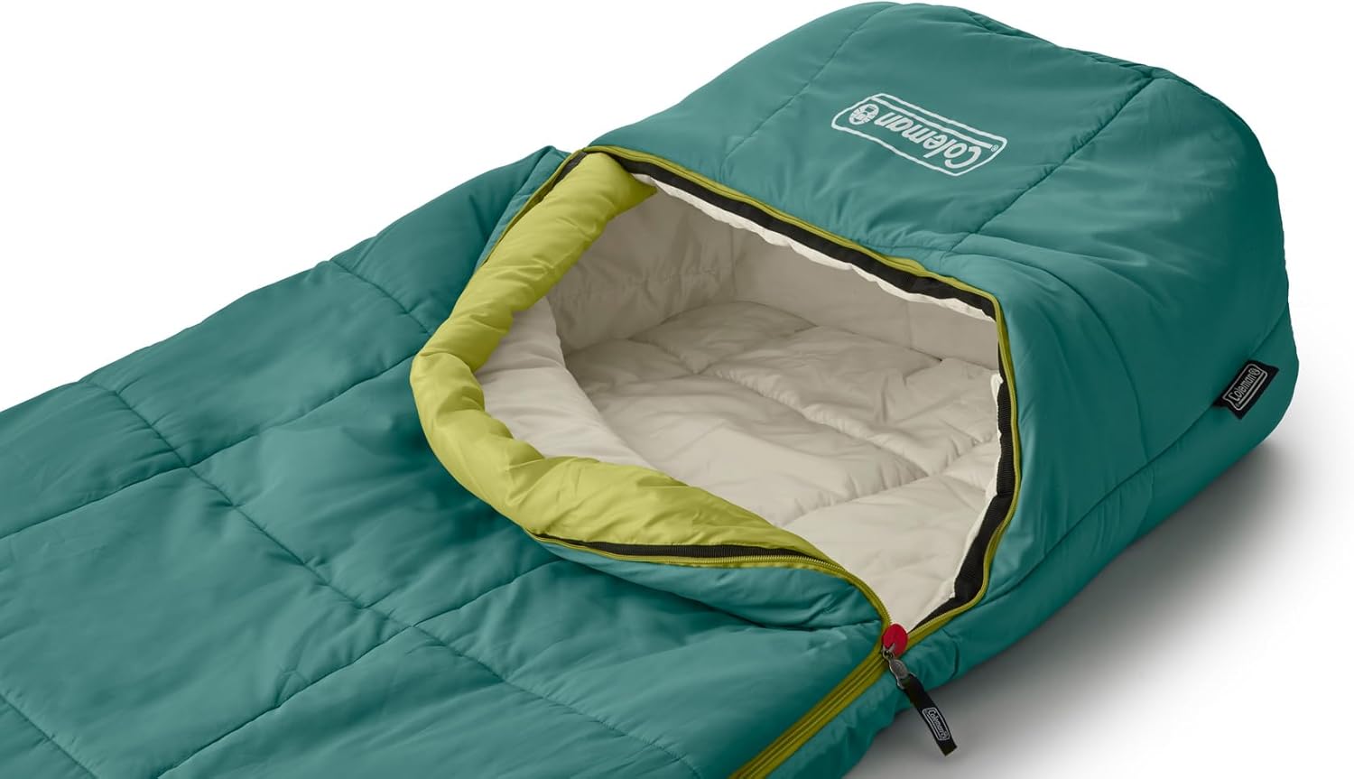 Coleman Big Bay 0/20/40°F Cold-Weather Sleeping Bag, Adult Mummy Sleeping Bag with Headrest, Foot Ventilation, & Storage Sack, Big & Tall Options - Image 8