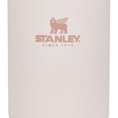 STANLEY IceFlow Flip Straw Tumbler with Handle 30 oz | Twist On Lid and Flip Up Straw | Leak Resistant Water Bottle | Insulated Stainless Steel |BPA-Free | Rose Quartz 1.0